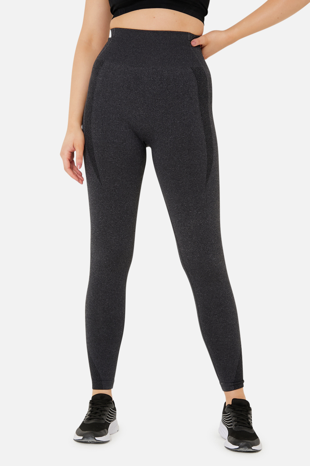 Seamless Compression Leggings V2 in Charcoal - SIZE 6