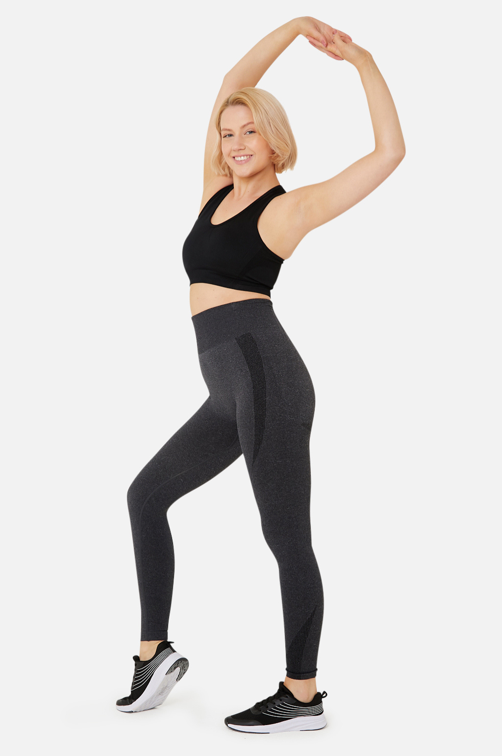 Seamless Compression Leggings V2 in Charcoal - SIZE 6
