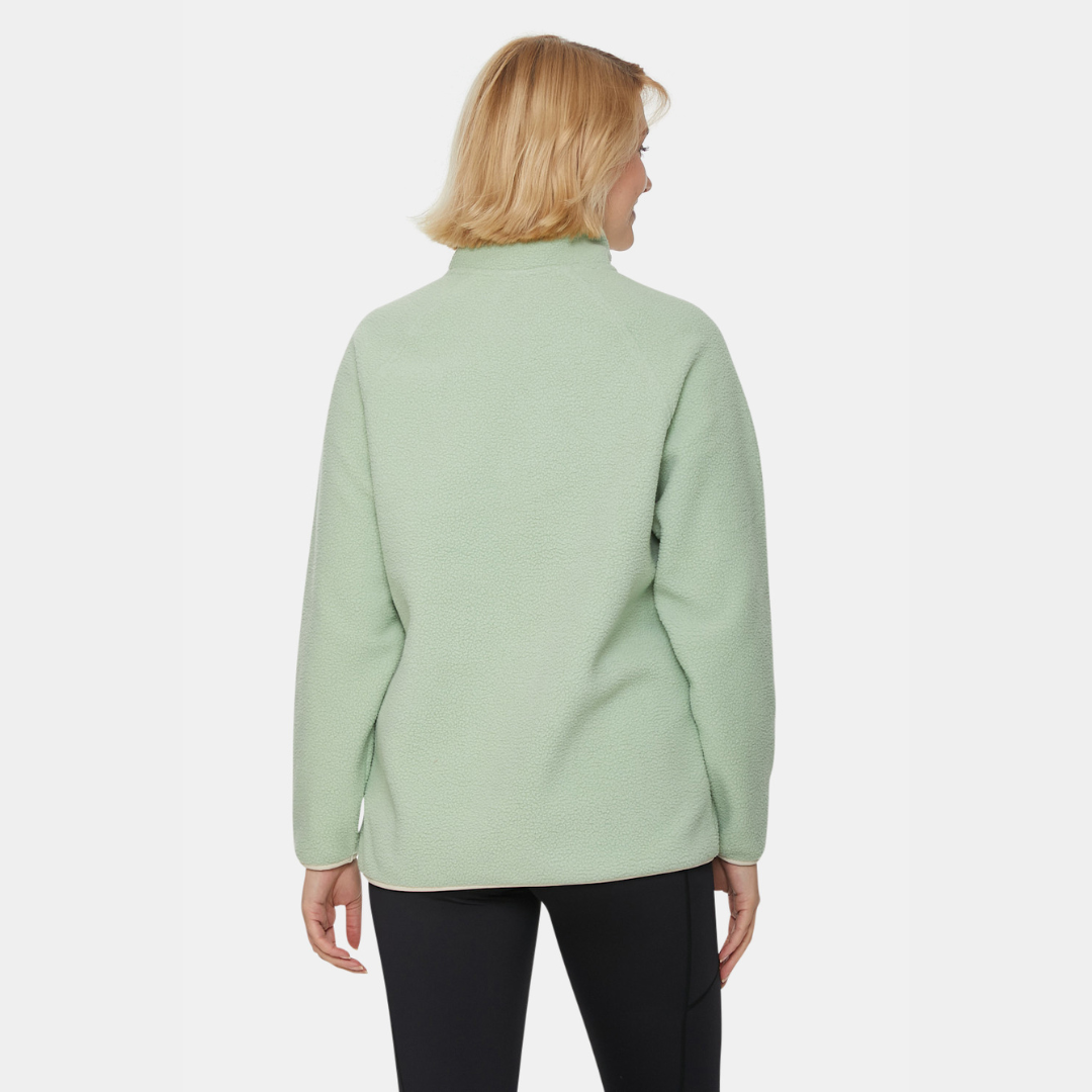 Pocket Fleece - Sage & Cream