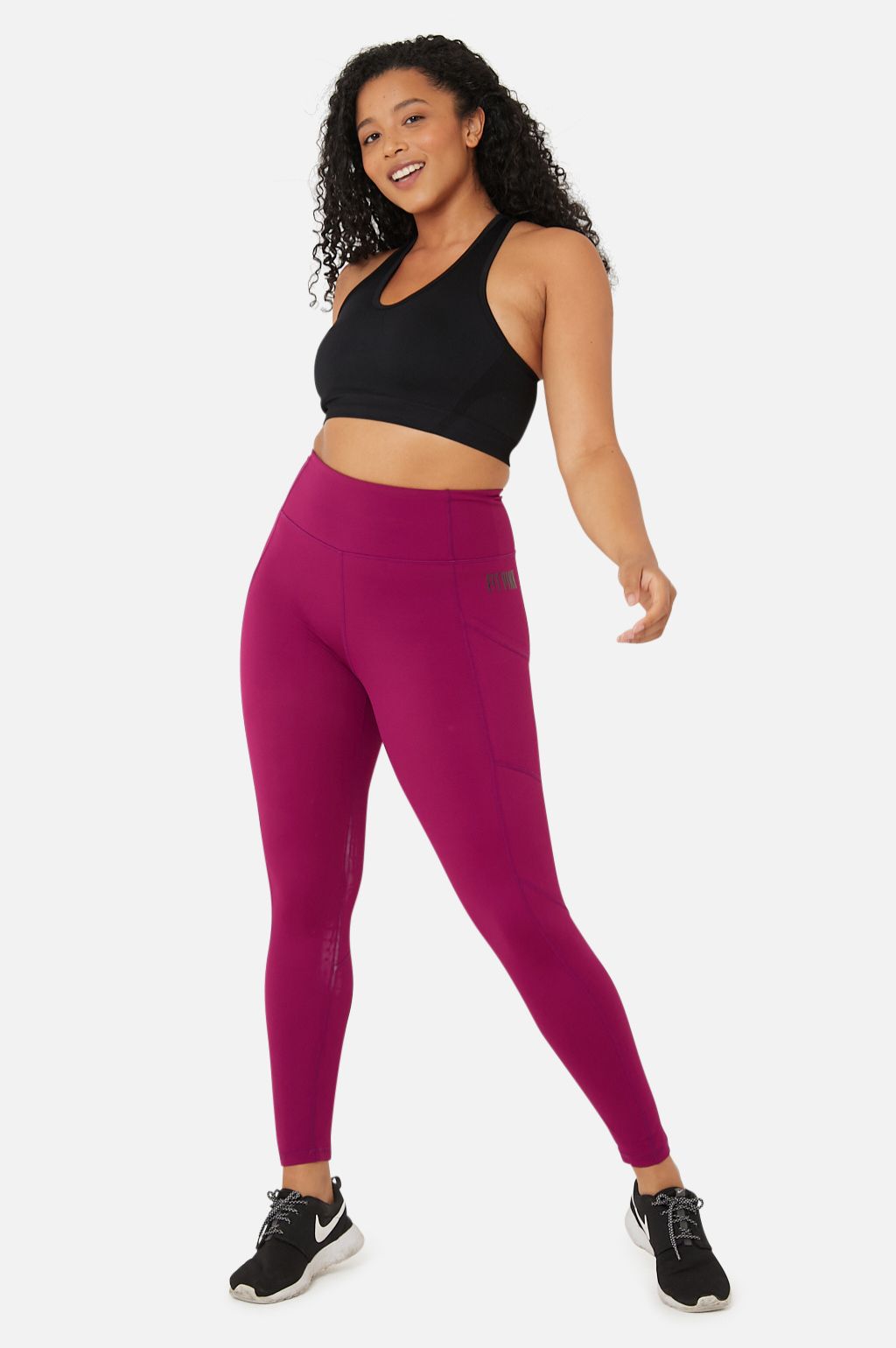 Paragon Legging (Guava)  Black leggings, Legging, Pink workout