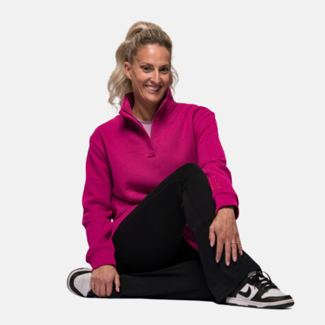 Signature Half-Zip Jumper - Magenta