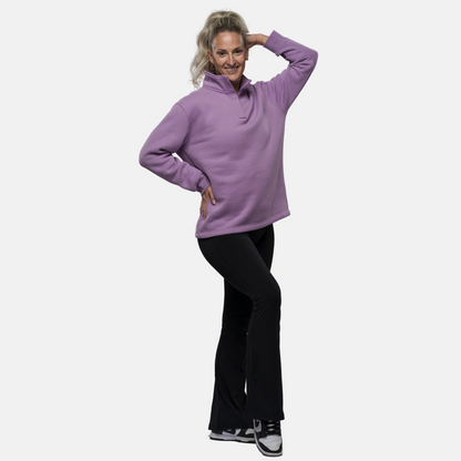 Signature Half-Zip Jumper - Lilac