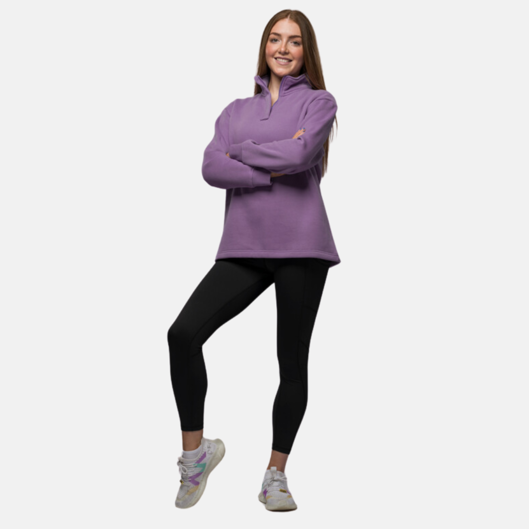 Signature Half-Zip Jumper - Lilac