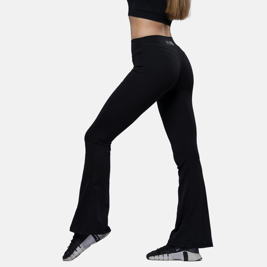 High Waisted Flared Leggings