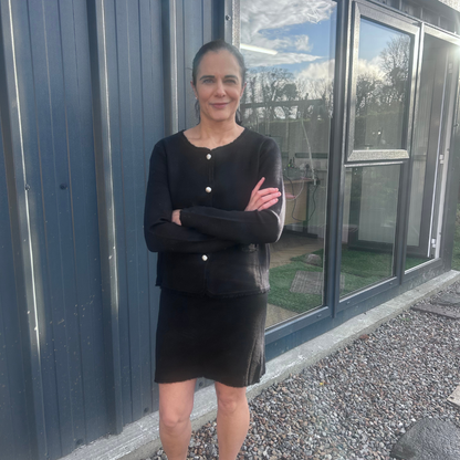 Black Frayed Edge Co-ord