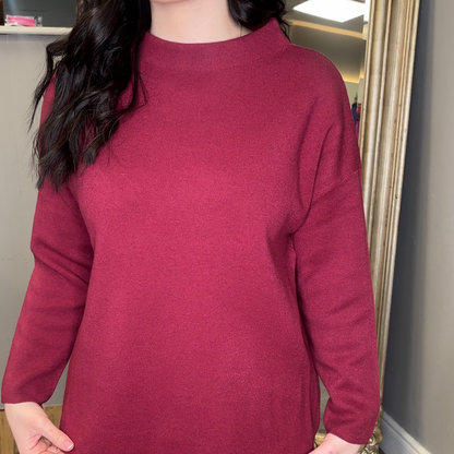 Burgundy Knit 2 Piece Set
