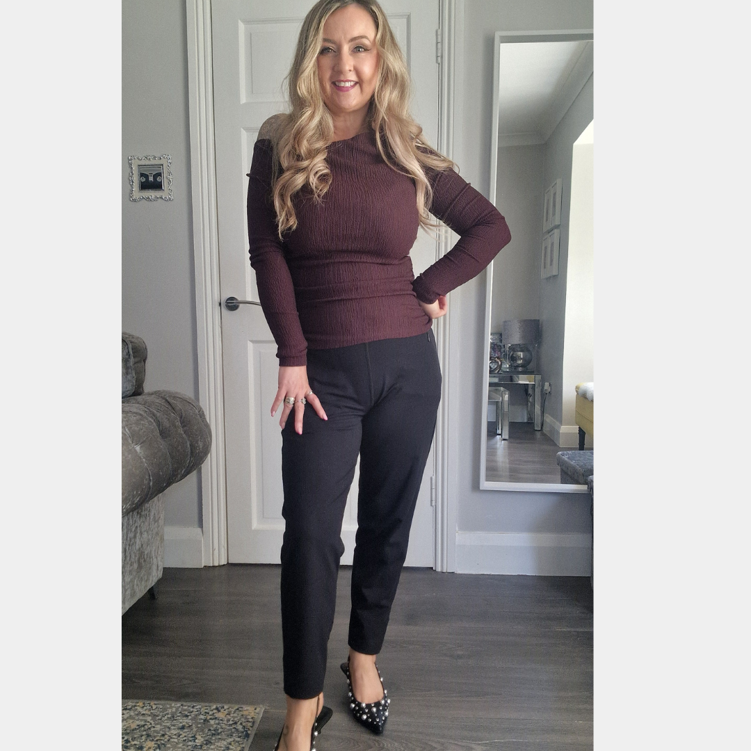 Slim Leg Pant Black