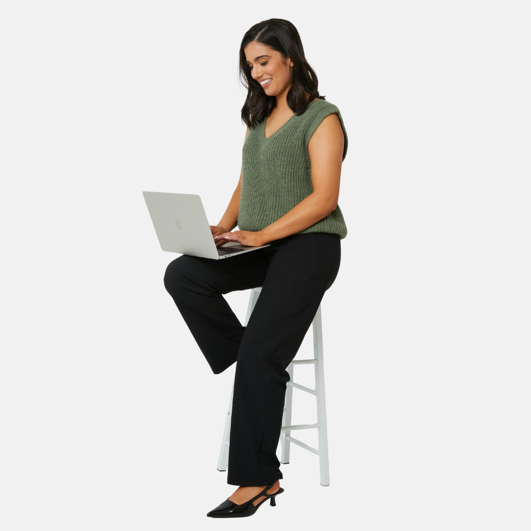 Straight Leg Pant Black