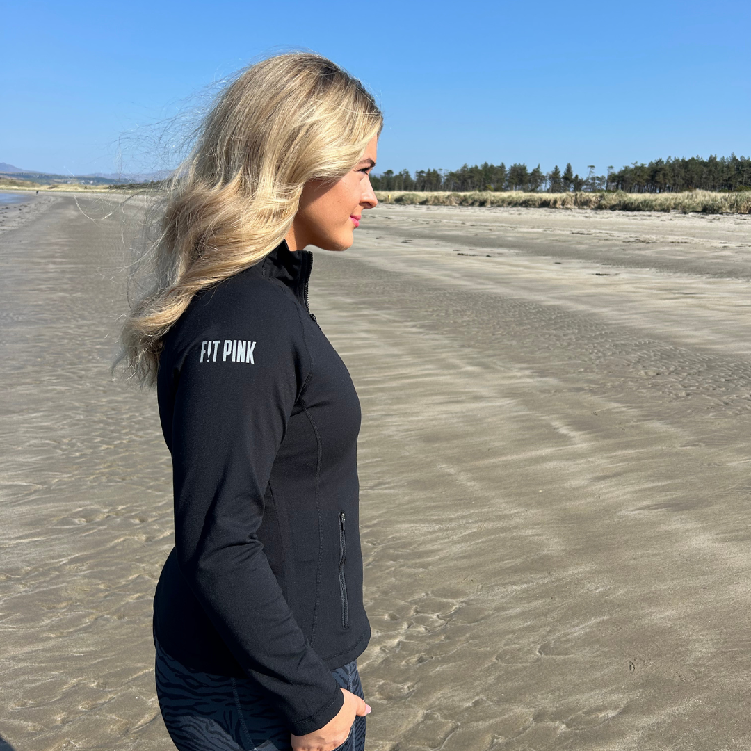 FitPink Luxe Jacket- Black