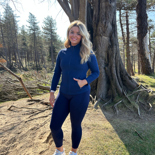 FitPink Luxe Jacket- Navy