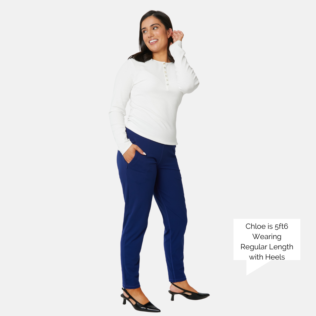 Slim Leg Pant - Navy