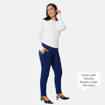 Slim Leg Pant - Navy