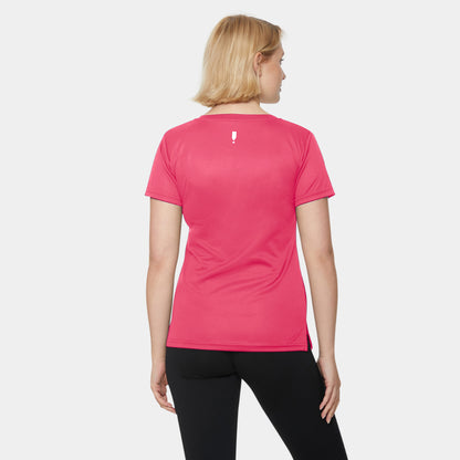 Lightweight Sports T-Shirt V-Neck Pink