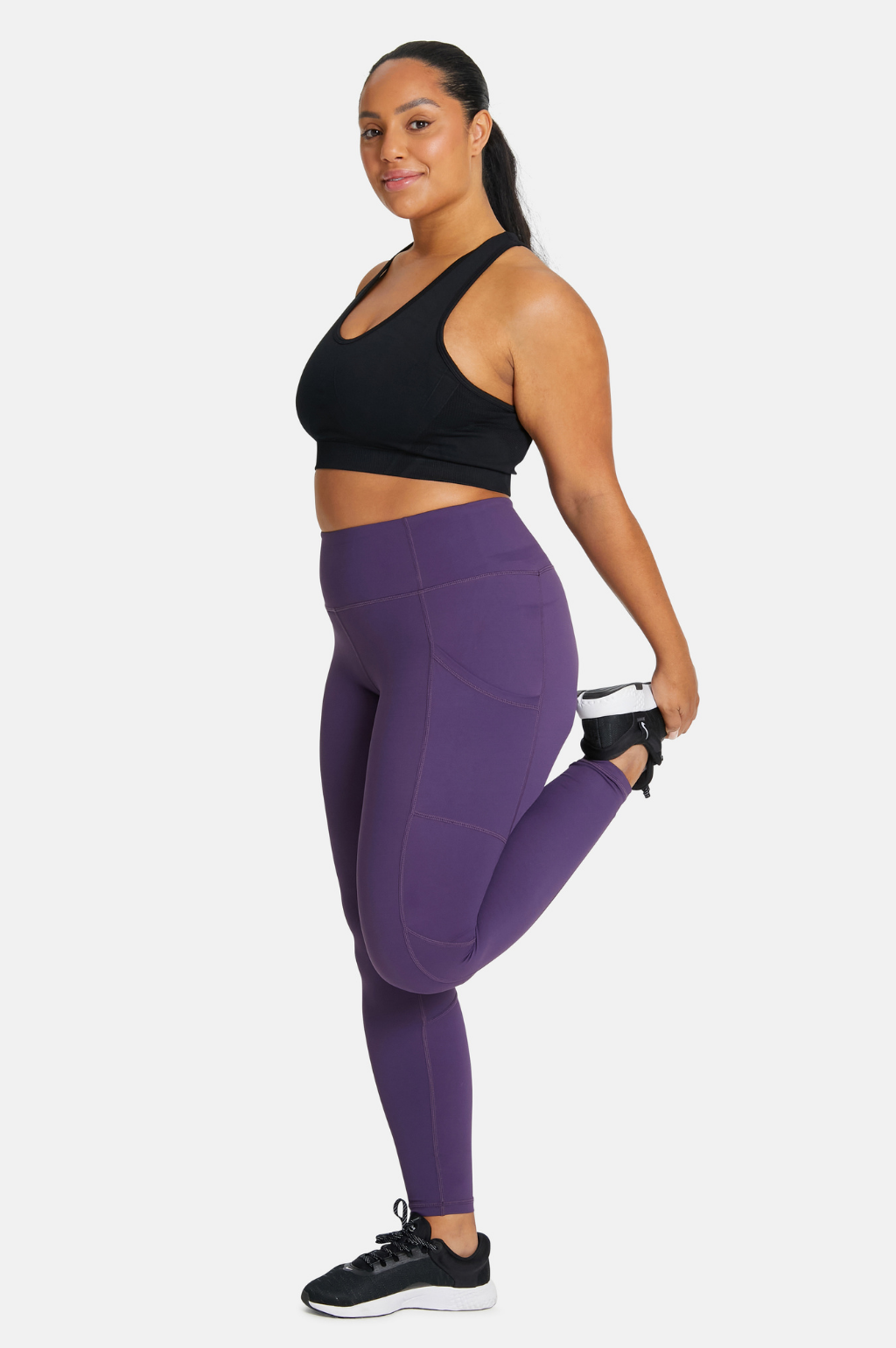 Purple Straight Fit Fashionable Leggings, Size: Large at Rs 190 in